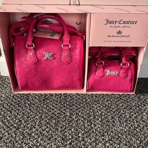 Juicy Couture Mommy and me satchel set